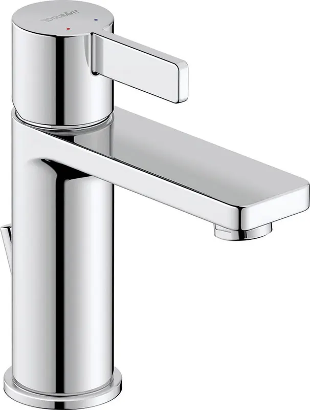 Baterie pentru lavoar Duravit DE1020001010, lavoar D-Neo, compatibil cu instalatii sanitare standard, crom