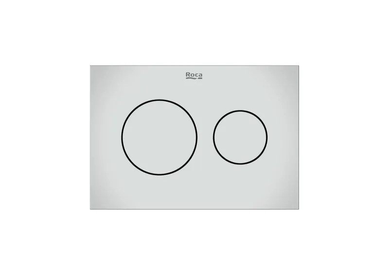 Clapeta actionare Roca A890223301, Dublo S, pentru toaleta, utilizare igienica si eficienta, crom