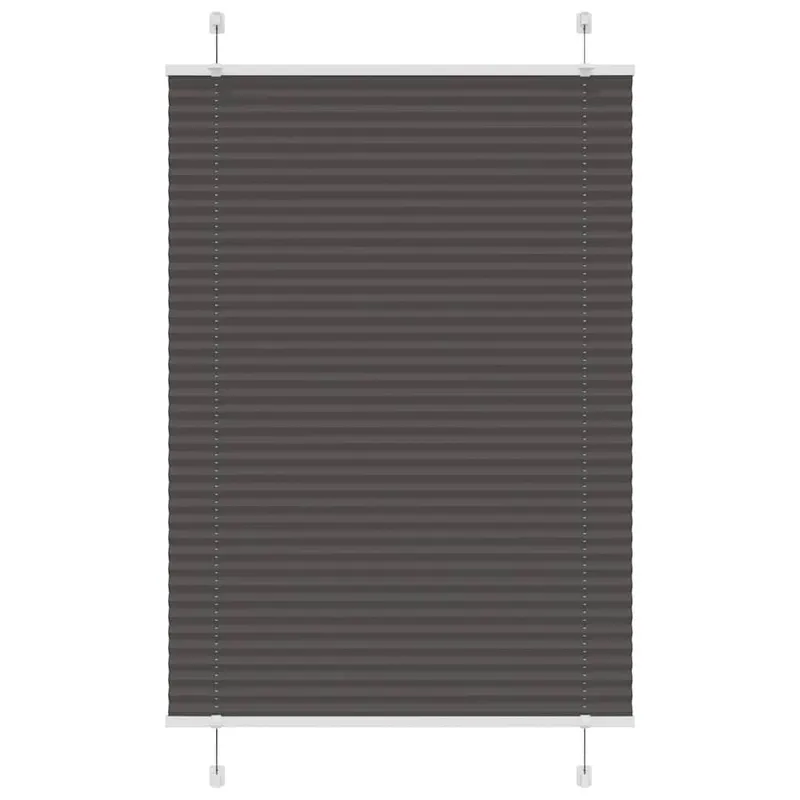 jaluza plisata negru 100x150cm latime tesatura 99,4cm poliester