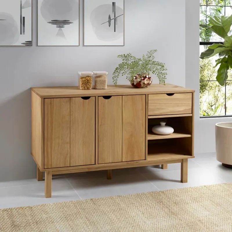 servanta otta, 114x43x73,5 cm, lemn masiv de pin