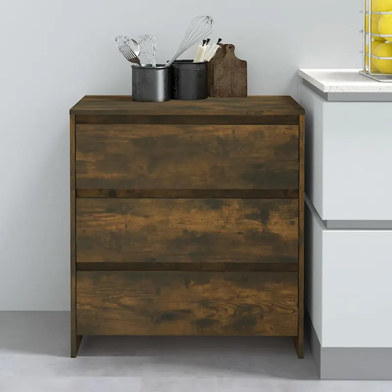 servanta, stejar afumat, 70x41x75cm, lemn prelucrat