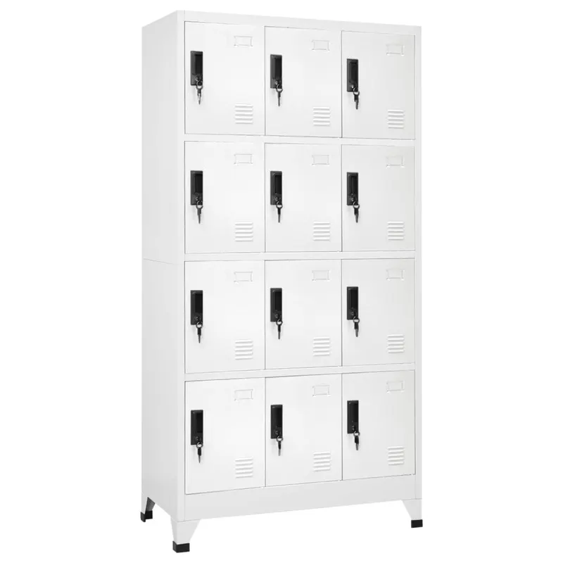 fiset, alb, 90x45x180 cm, otel