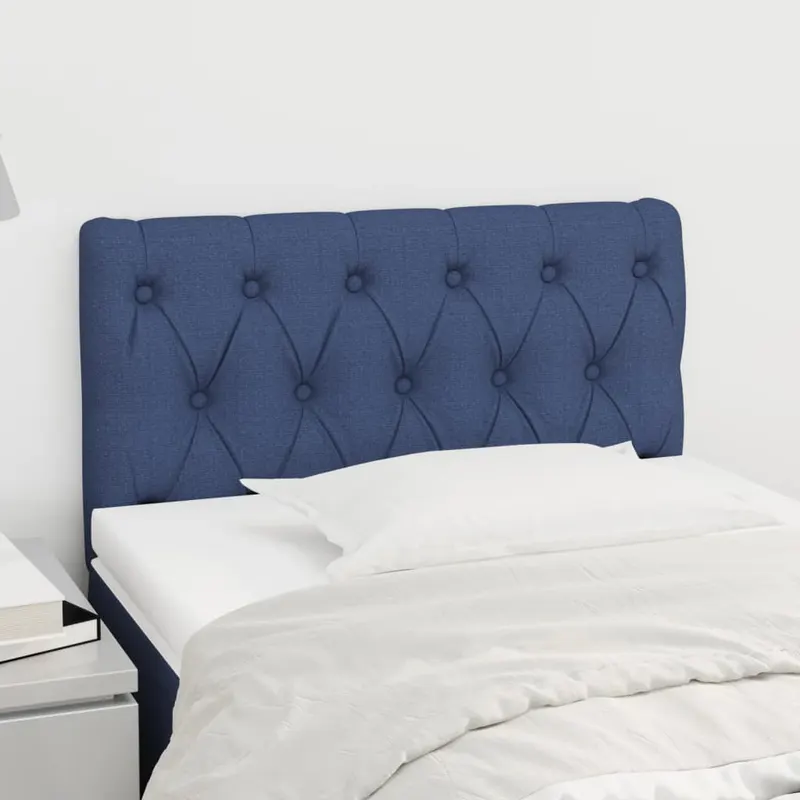 tablie de pat, albastru, 80x7x78/88 cm, textil