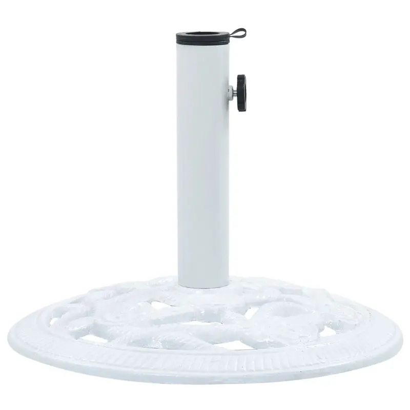 suport de umbrela, alb, 9 kg, fonta, 40 cm