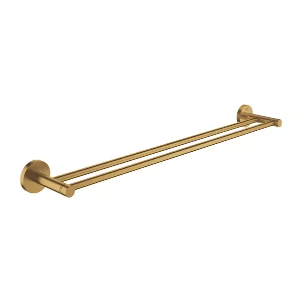 Bara prosop Grohe 40802GN1, 654 mm, 105 mm, 2 orificii instalare, 2 rafturi, pe perete, metal, Auriu