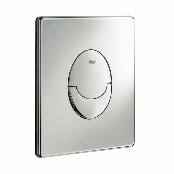 Placa de actionare WC Grohe 38505000, 156 mm, 197 mm, functie eco, verticala, incastrat pentru tip rezervor, Crom