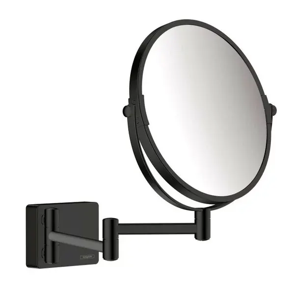 Oglinda pentru barbierit negru Hansgrohe AddStoris