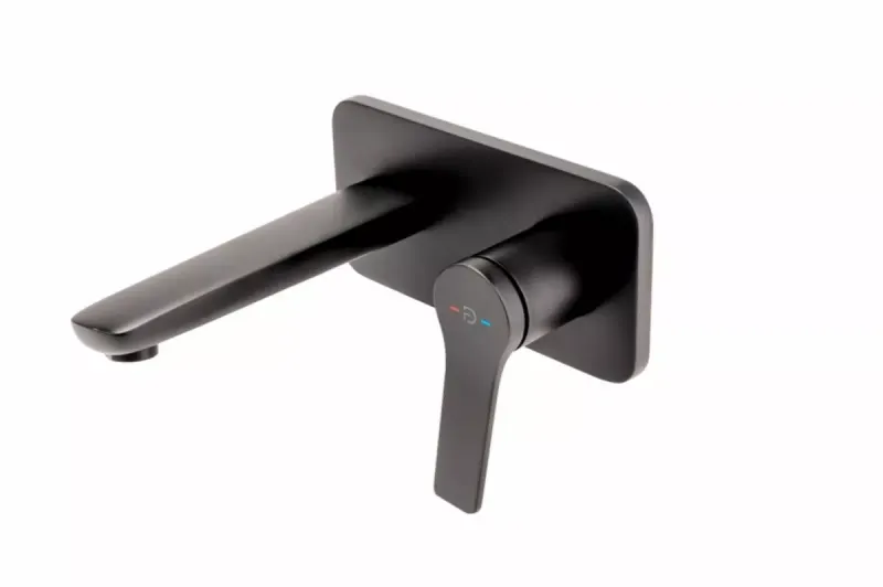 Baterie lavoar FDesign Seppia FD1-SPA-3PA-22, 1 2 , montare pe perete, marimea M, include valva, fara ventil, mat, negru