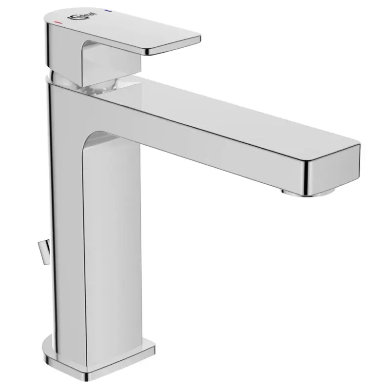 Baterie lavoar Ideal Standard Edge Slim A7106, 3 8 , marimea L, monocomanda, pop-up metalic, cartus ceramic, crom