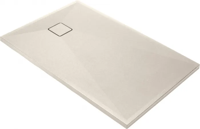 Cadita de dus dreptunghiulara, din granit, slim, bej, 90x70x3.6 cm, Deante Correo