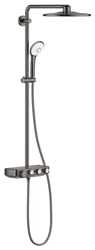 Sistem de dus Grohe 26507A00, Euphoria SmartControl 310, termostat, 310 mm, aparent, anti-calcar, lucios, grafit