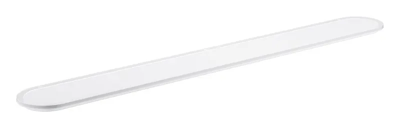 Raft Grohe 41057000, 600 mm, 75 mm, 2 orificii instalare, pe suport, sticla, elemente fixare ascunse, Alb