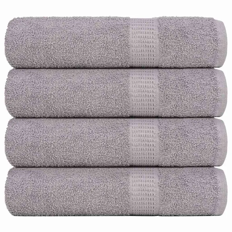 Prosoape de maini, frogn, 4 buc., gri, 50x100 cm, 360 g/m2