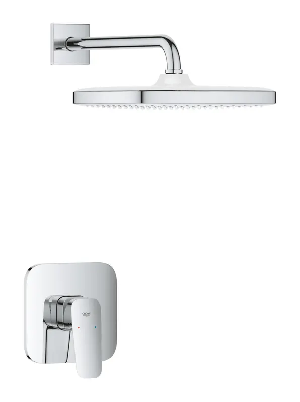 Sistem de dus Grohe 1053340000, dus Cubeo, tip incastrare incastrat, pentru dus, tip comanda monocomanda, crom
