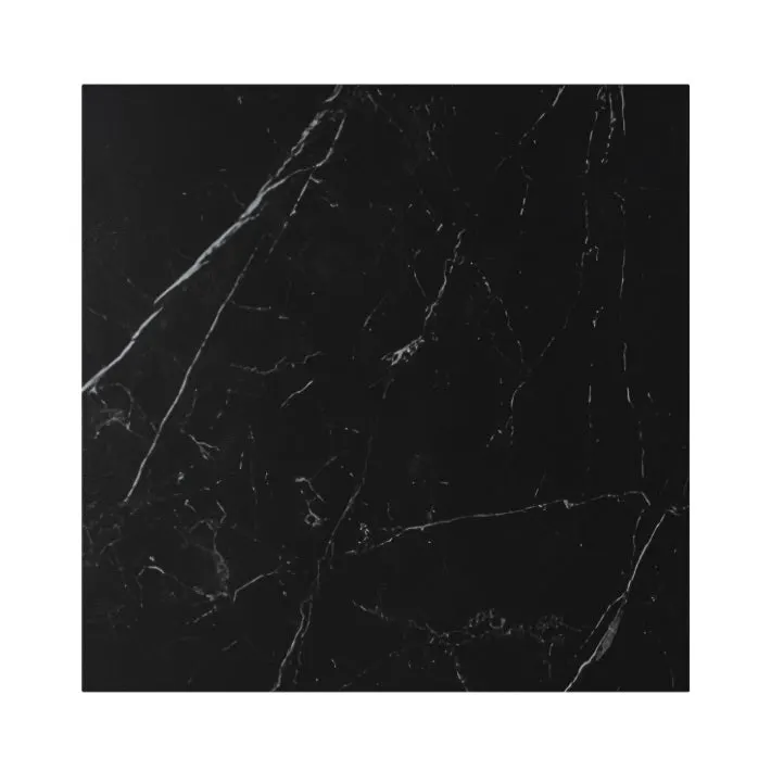 Masa SARINO WHITE LEG 70 CM - Negru / 70cm