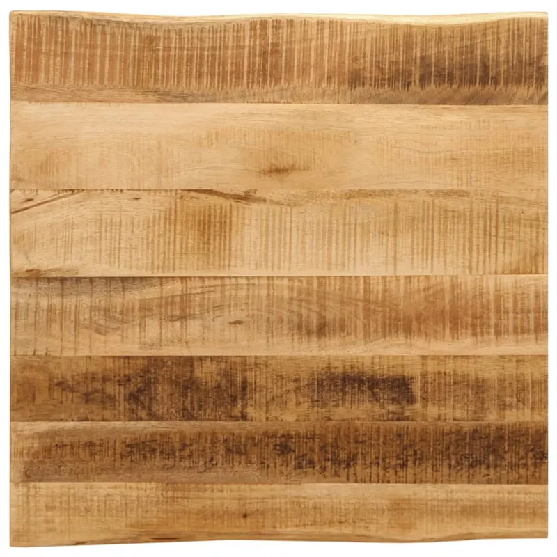 Blat de masa contur organic 80x80x2,5 cm lemn masiv mango brut