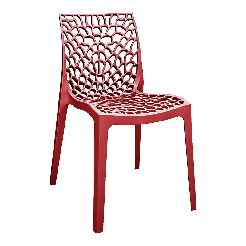 Scaun exterior stivuibil Hush, Diverse culori, 41x53x81 cm - Rosu