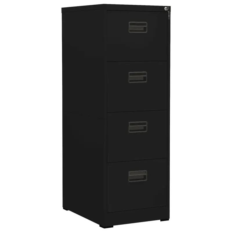 Fiset, negru, 46x62x133 cm, otel