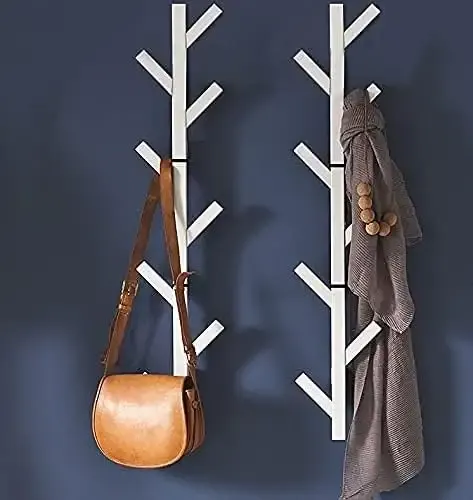 Cuier de perete metal 100 cm Three , alb