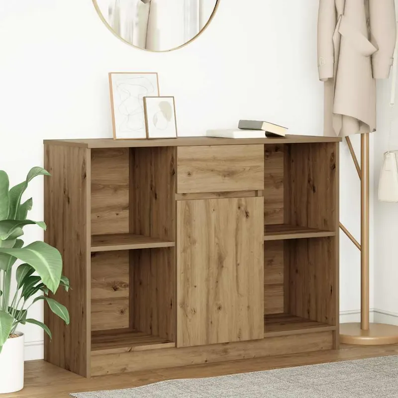 bufeta cu sertar artisan stejar 101x35x76 cm lemn prelucrat