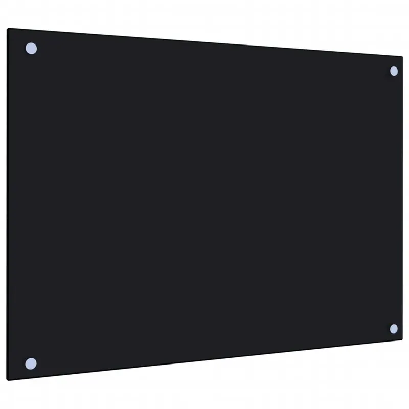 panou antistropi de bucatarie, negru 70x50 cm sticla securizata