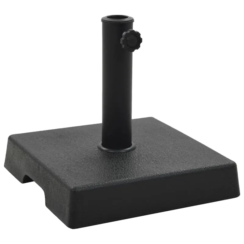 suport umbrela de soare, negru, 8 kg, polirasina, patrat