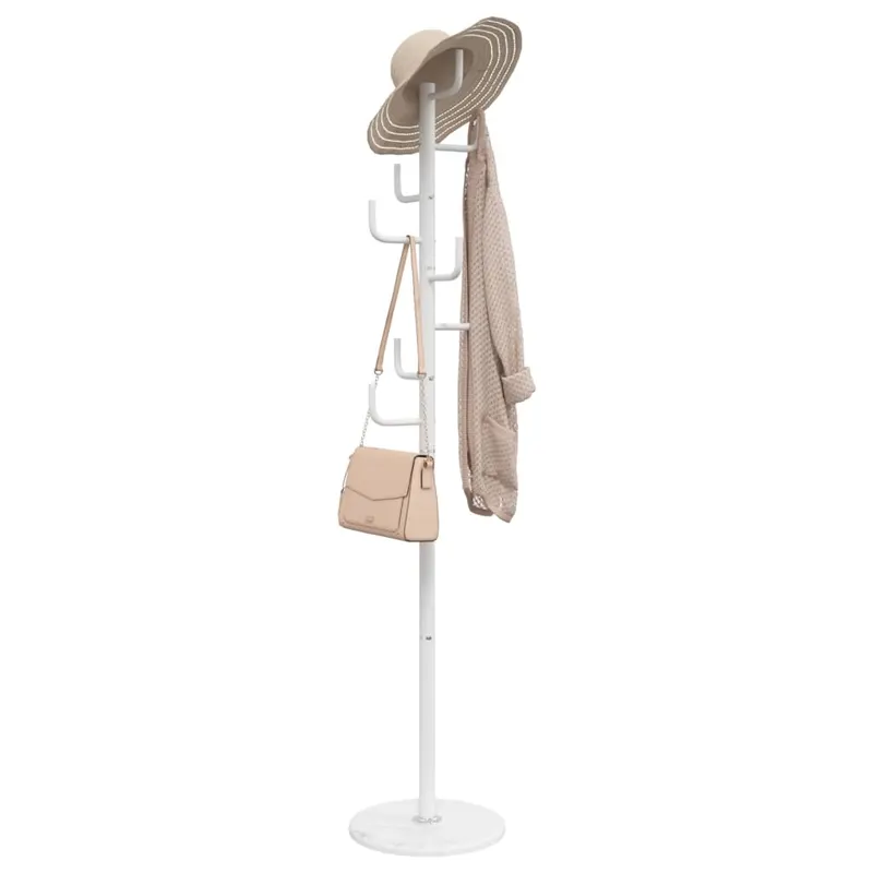 cuier de haine, alb, 183 cm, fier vopsit electrostatic