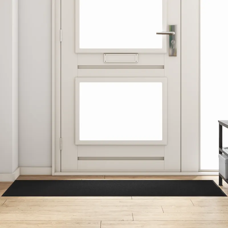 Pres de usa dreptunghiular negru 60x180 cm