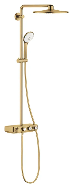 Sistem de dus Grohe 26507GN0, SmartControl 310, aparent, termostat, 310 mm, 3 functii, mat, auriu