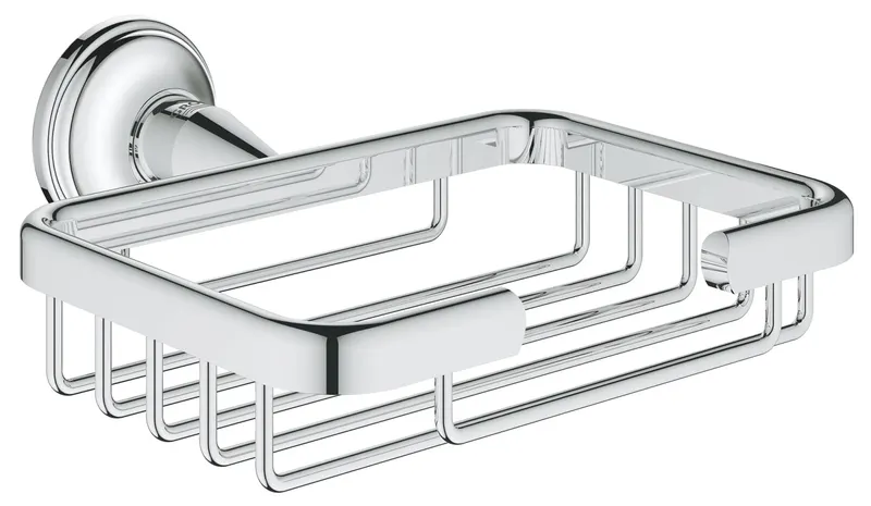Suport Grohe 40659001, 139 mm, 134 mm, 1 orificii instalare, pe perete, metal, elemente fixare ascunse, Crom