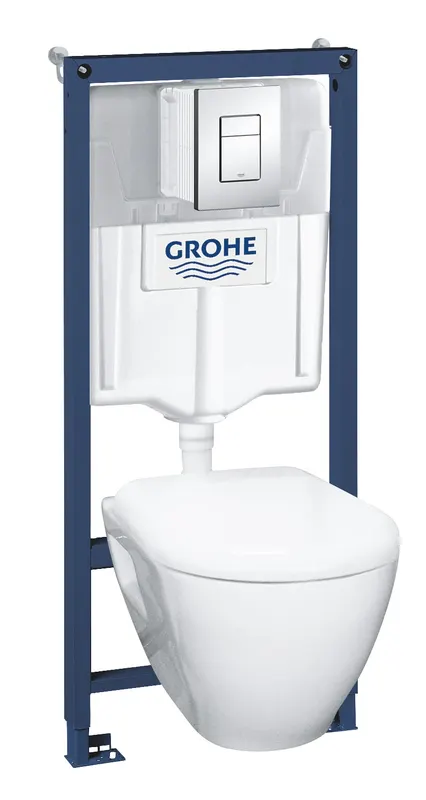 Pachet WC suspendat Grohe 39186000, 4 1 Solido Perfect, tip instalare suspendat, tip instalare cadru incastrat