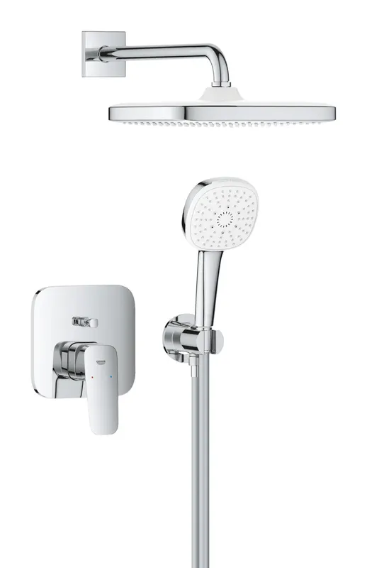 Sistem de dus Grohe 1053360000, dus Cubeo, tip incastrare incastrat, pentru dus, tip comanda monocomanda, crom