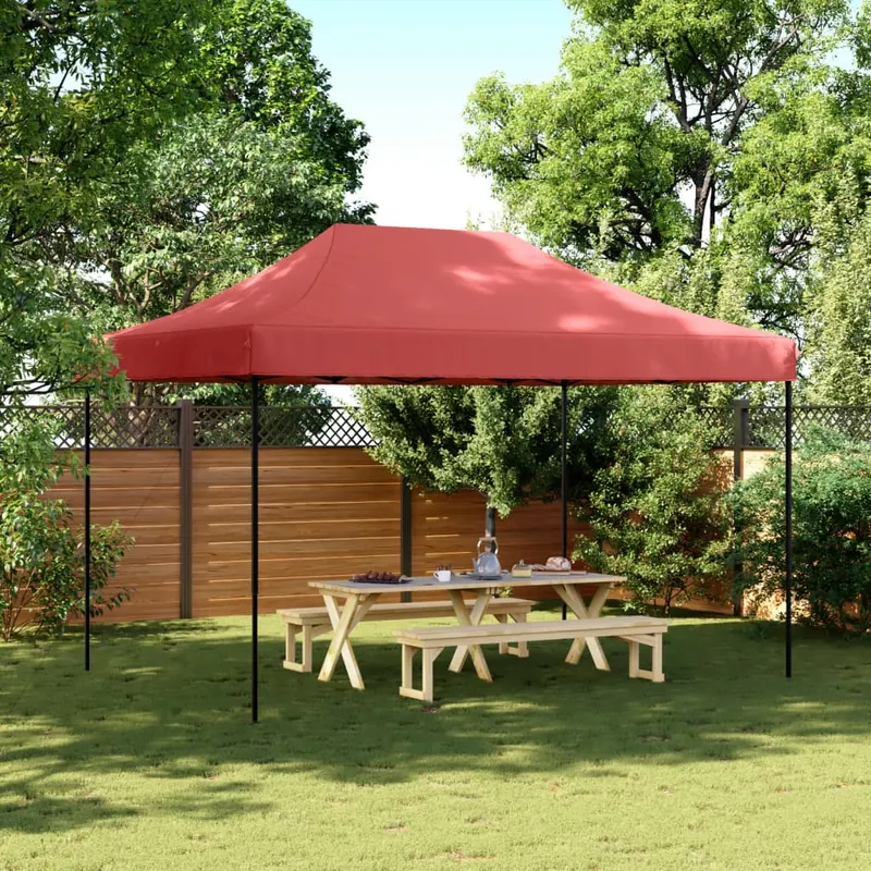 cort de petrecere pliabil pop-up, 410x279x315 cm, visiniu