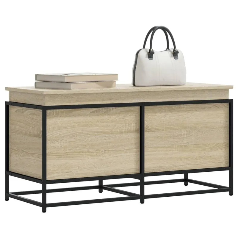 cutie depozitare stejar sonoma 100x40x51,5 cm lemn prelucrat