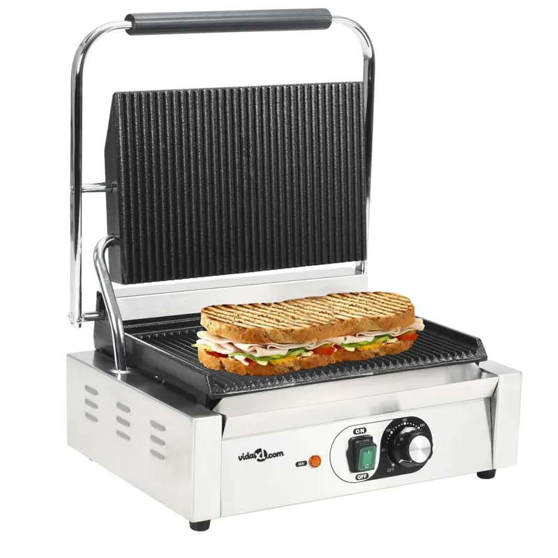 grill panini cu striatii, 43x30,5x20 cm, 2200 w