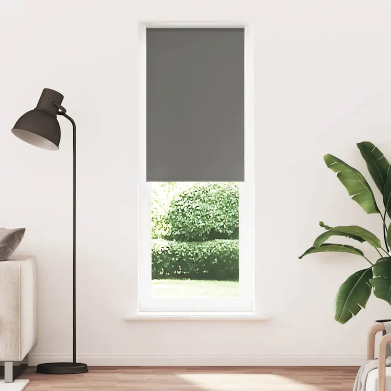 jaluza cu role opace gri 80x230 cm latime material 75,7 cm