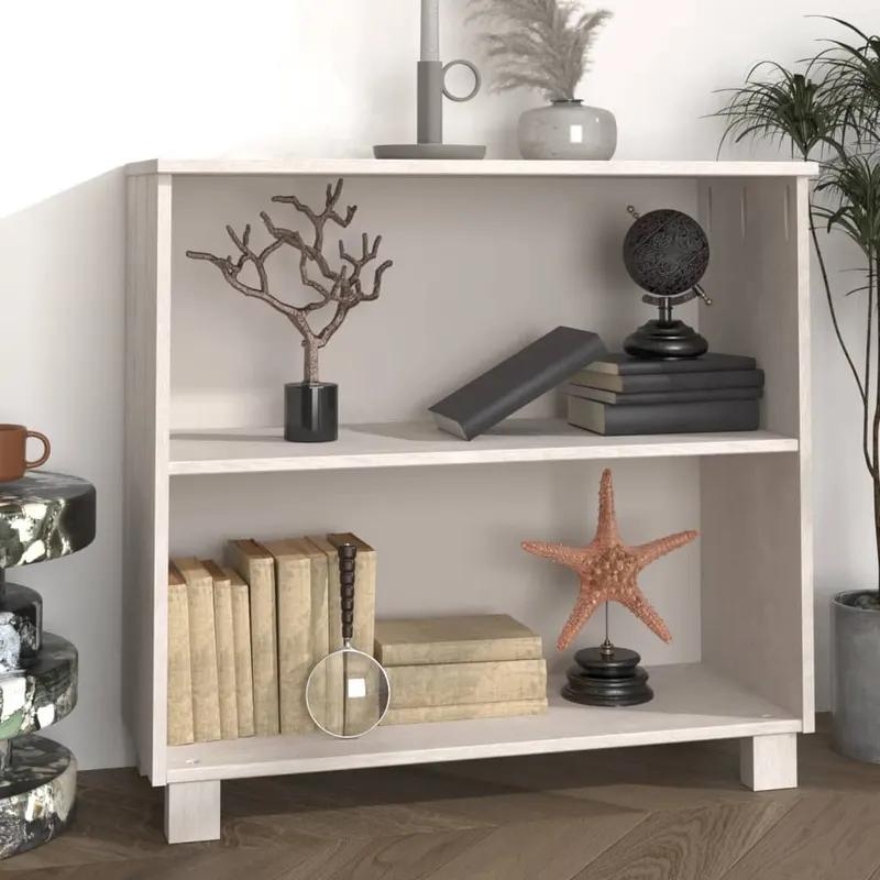 servanta „hamar”, alb, 85x35x80 cm, lemn masiv de pin
