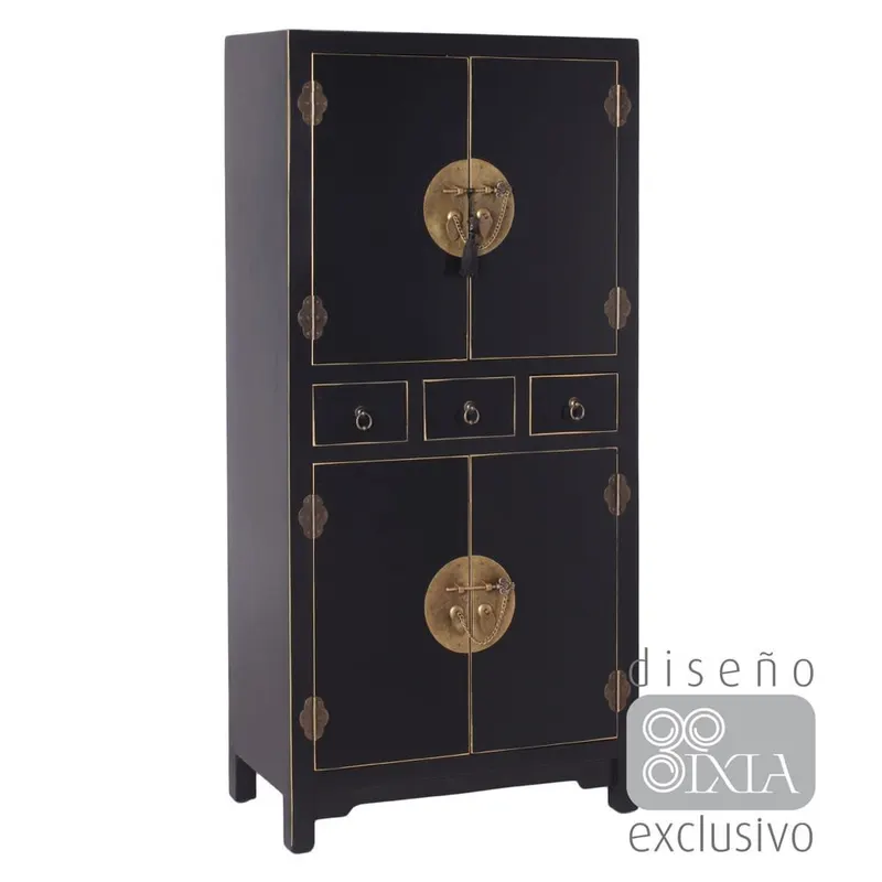 Dulapior EGYPT 63 x 33 x 131 CM CM - Negru