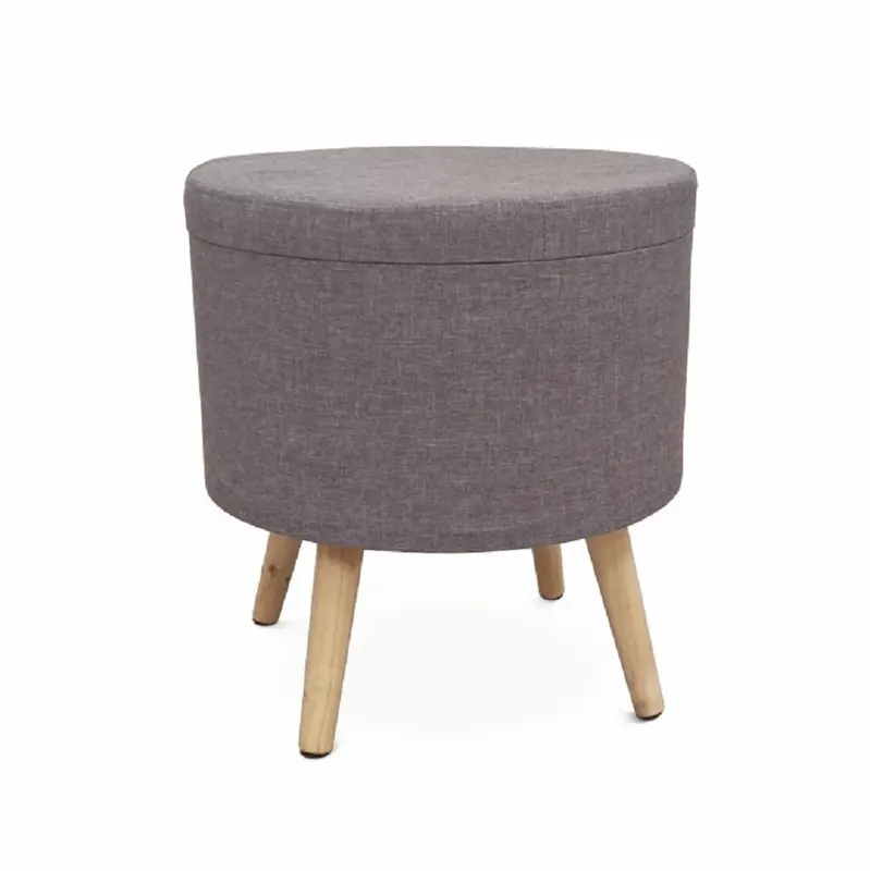 Taburet KAUFUNE Ø42 CM - Grey