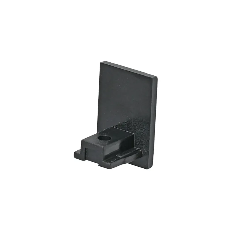 Capac capat sina magnetica incastrata ULTRA SLIM 6MM - Negru