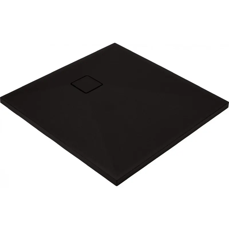 Cadita dus compozit slim patrata neagra 90x90 cm Deante, Correo Square