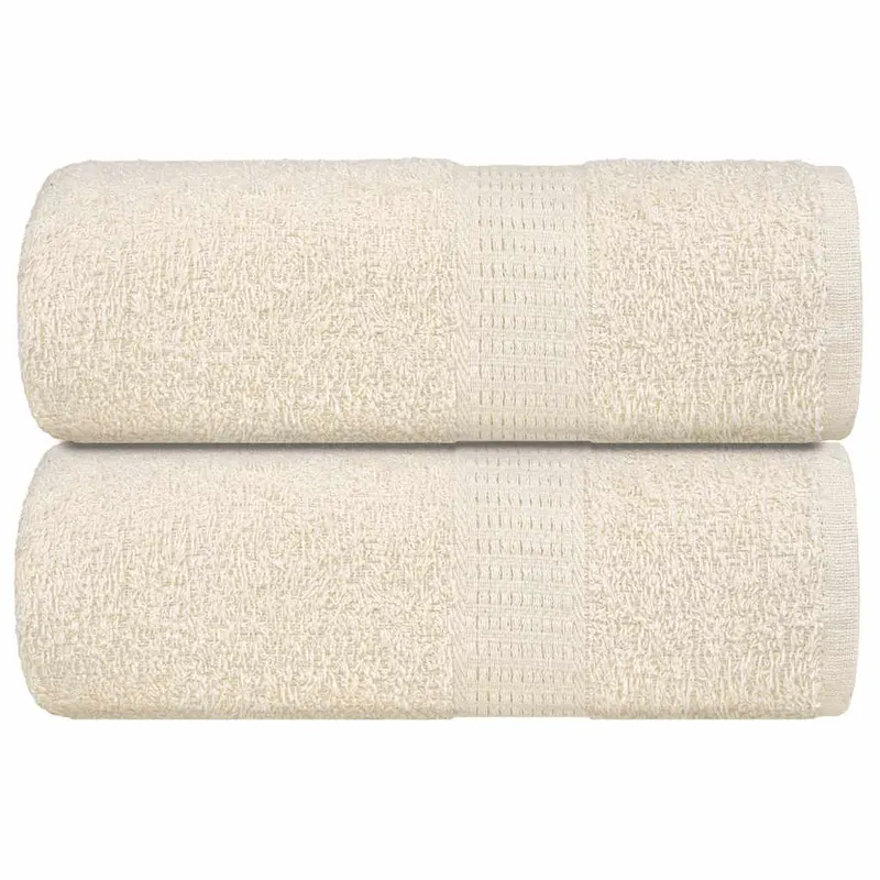 prosoape pentru oaspeti 2 buc crem 30x50cm 360 g/m2 100% bumbac