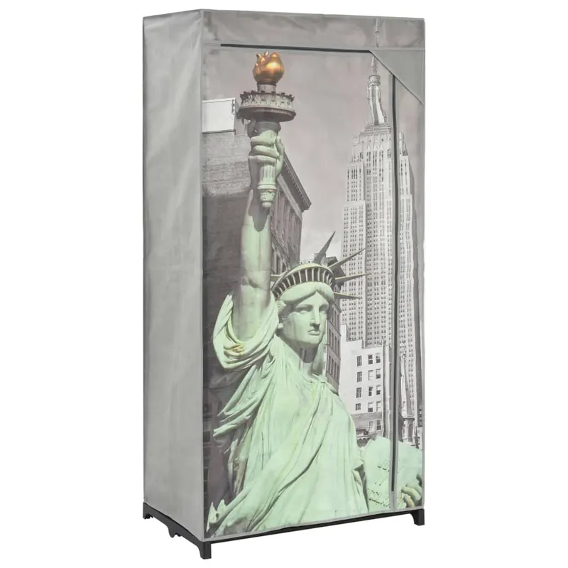 Șifonier new york, 75 x 45 x 160 cm, material textil