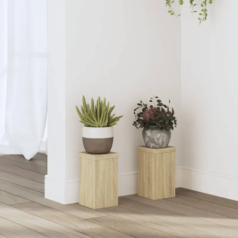suporturi de plante 2 buc. sonoma 10x10x18 cm lemn prelucrat