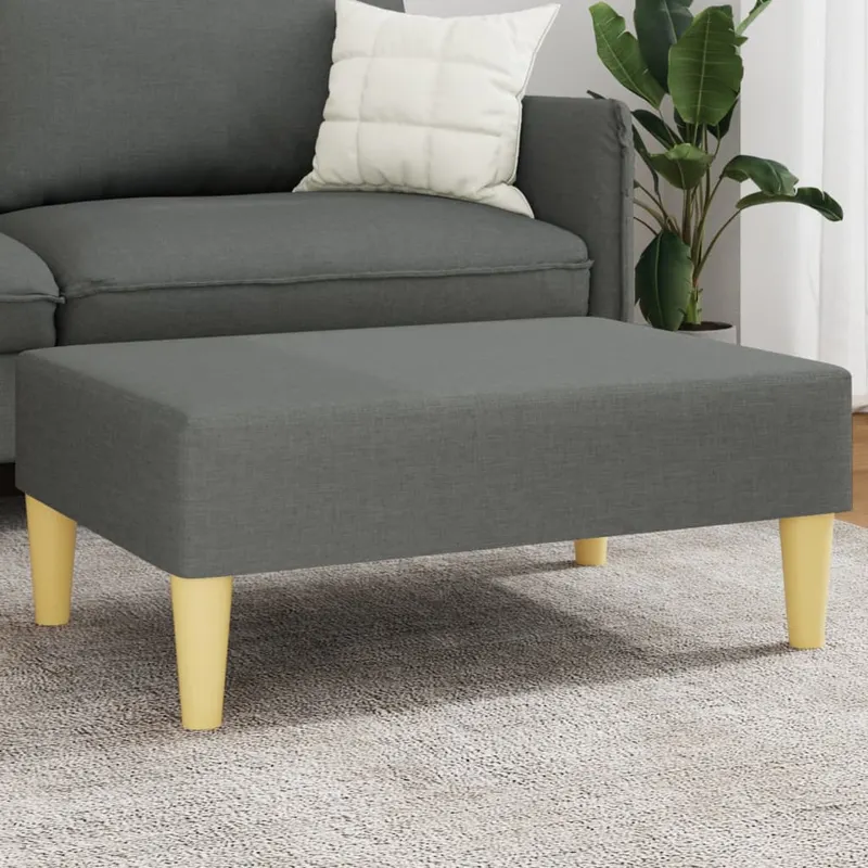 taburet, gri inchis, 77x55x31 cm, material textil