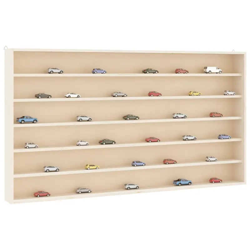 vitrina de perete cu 6 rafturi, 80x8,5x55 cm