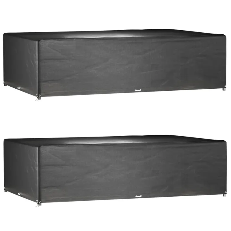 huse mobilier gradina, 2 buc, 16 ocheti, 325x205x90 cm, patrat