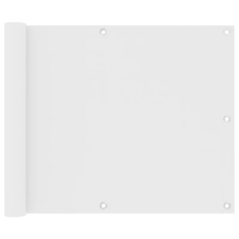 paravan de balcon, alb, 75 x 400 cm, tesatura oxford