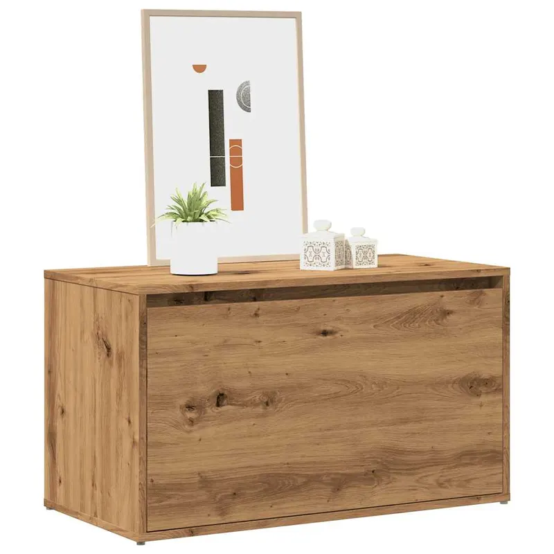 banca de hol, stejar artizanal, 80x40x45 cm, pal