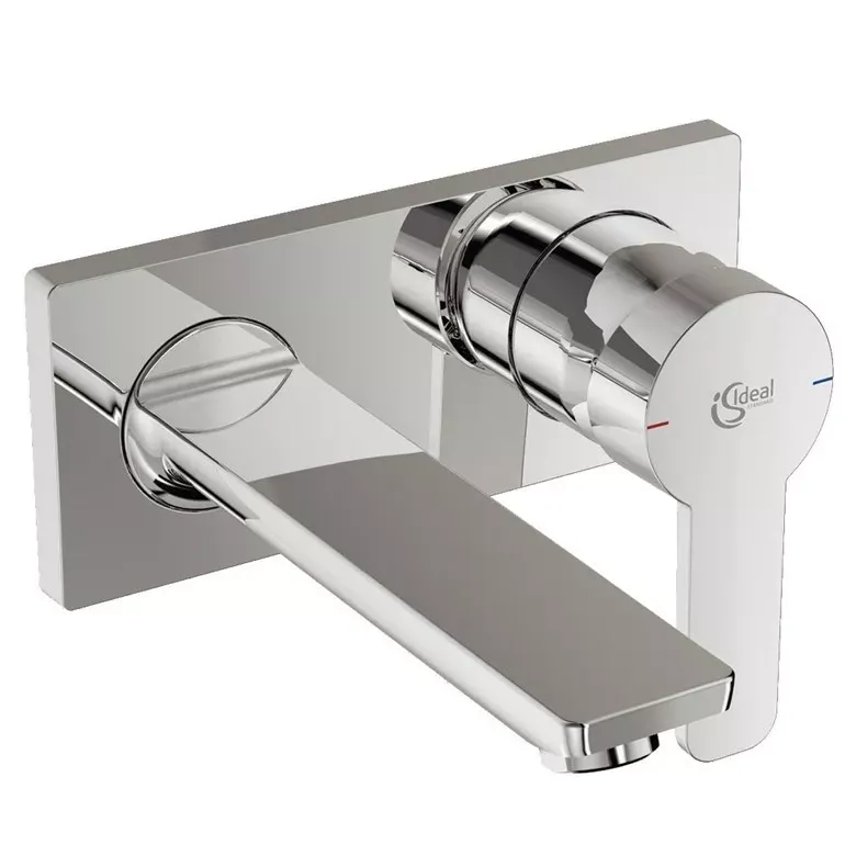 Baterie lavoar Ideal Standard Gio A6107AA, 1 2 , montare pe perete, L 17.2 cm, monocomanda, cartus ceramic, necesita set fixare, crom